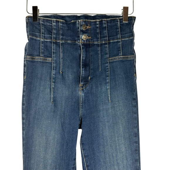 WE THE FREE High Rise Flare Stretch Denim Bohemian Festival Jeans 29 - Picture 2 of 10